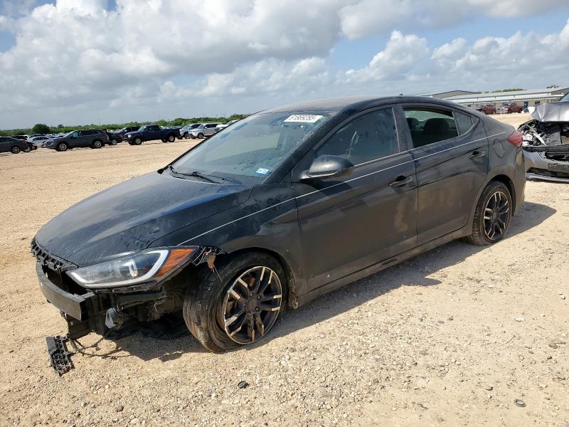 HYUNDAI ELANTRA SE 2017 black  gas KMHD84LF2HU156476 photo #1