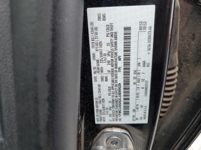 2020 FORD ESCAPE SE - 1FMCU0G62LUB90629