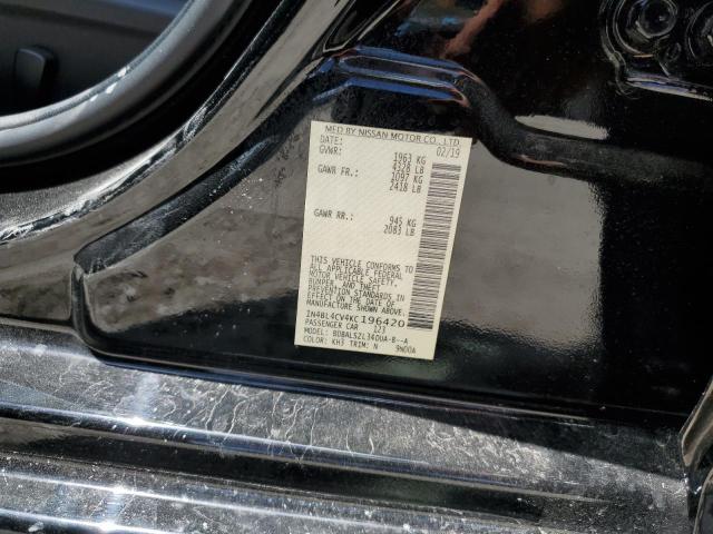 2019 NISSAN ALTIMA SR 1N4BL4CV4KC196420