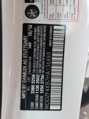 2017 MERCEDES-BENZ E 300 4MAT - WDDZF4KB7HA136889