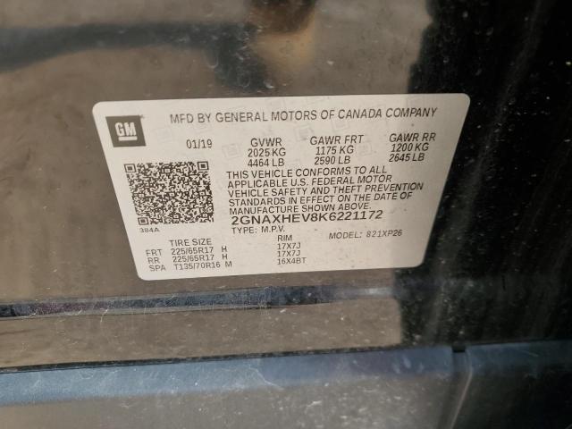 2019 CHEVROLET EQUINOX LS - 2GNAXHEV8K6221172