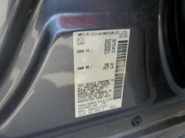 2018 NISSAN ALTIMA 2.5 - 1N4AL3AP0JC211729