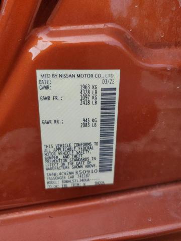 2022 NISSAN ALTIMA SR - 1N4BL4CV2NN350910