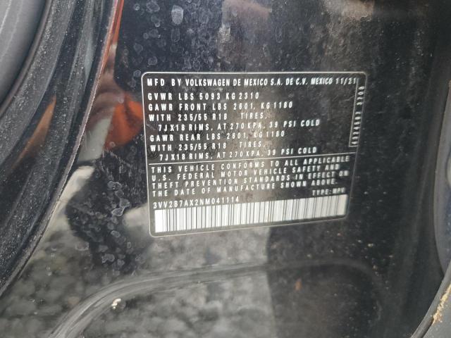 2022 VOLKSWAGEN TIGUAN SE - 3VV2B7AX2NM041114