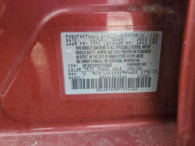 2015 NISSAN SENTRA S - 3N1AB7AP8FY376482
