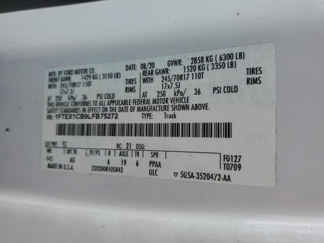 2020 FORD F150 SUPER 1FTEX1CB9LFB75272