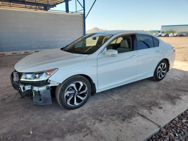 HONDA ACCORD EXL 2016 white  gas 1HGCR3F85GA008473 photo #1