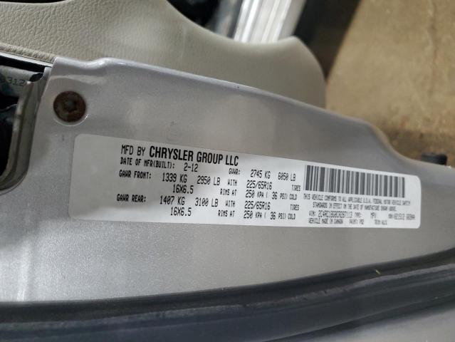 2012 CHRYSLER TOWN & COU #3299305822