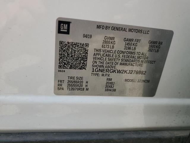 2019 CHEVROLET TRAVERSE L - 1GNERGKW2KJ276982