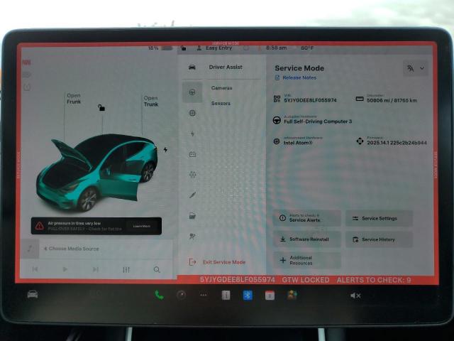 2020 TESLA MODEL Y - 5YJYGDEE8LF055974