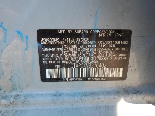 2021 SUBARU CROSSTREK - JF2GTAPCXM8276402