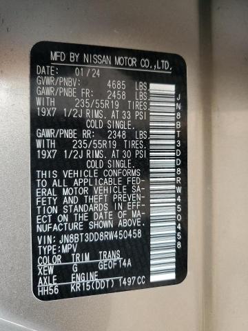 2024 NISSAN ROGUE PLAT JN8BT3DD8RW450458