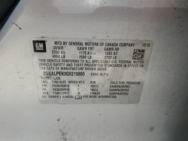 2016 GMC TERRAIN SLT 2GKALPEK9G6219866