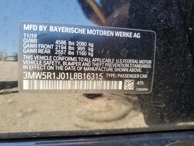 2020 BMW 330I - 3MW5R1J01L8B16315