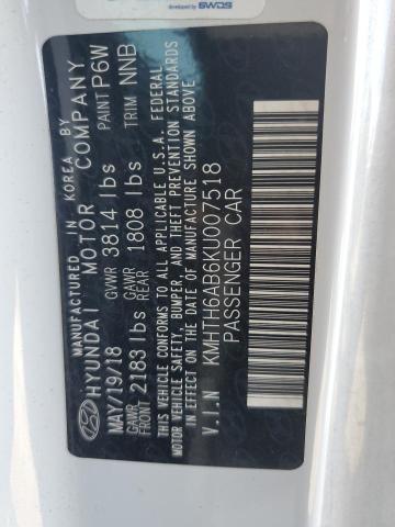 2019 HYUNDAI VELOSTER T - KMHTH6AB6KU007518