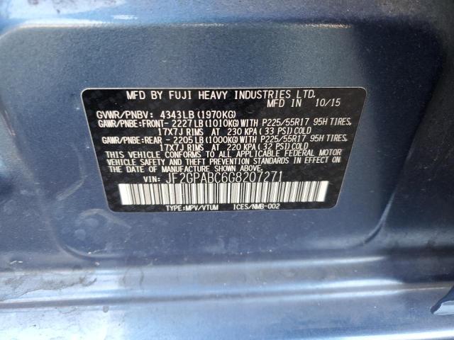 2016 SUBARU CROSSTREK JF2GPABC6G8207271