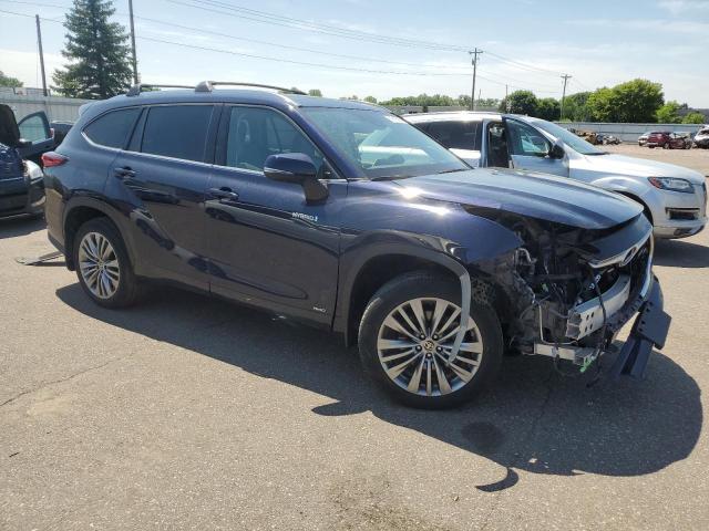 Vin: 5tdebrch1ms019925, lot: 61815555, toyota highlander hybrid platinum 20214