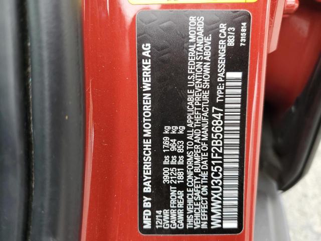 2015 MINI COOPER S WMWXU3C51F2B56847
