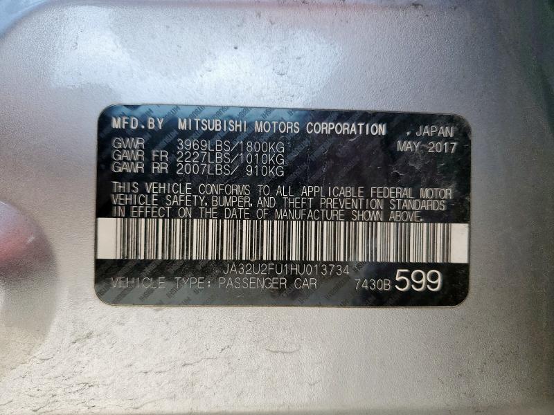 2017 MITSUBISHI LANCER ES JA32U2FU1HU013734