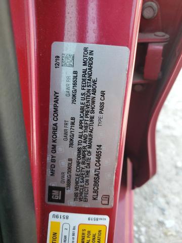 2020 CHEVROLET SPARK LS KL8CB6SA7LC446514
