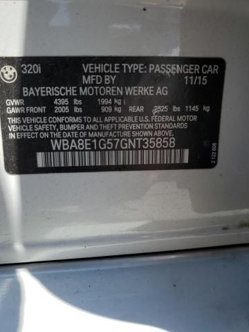 2016 BMW 320 I - WBA8E1G57GNT35858