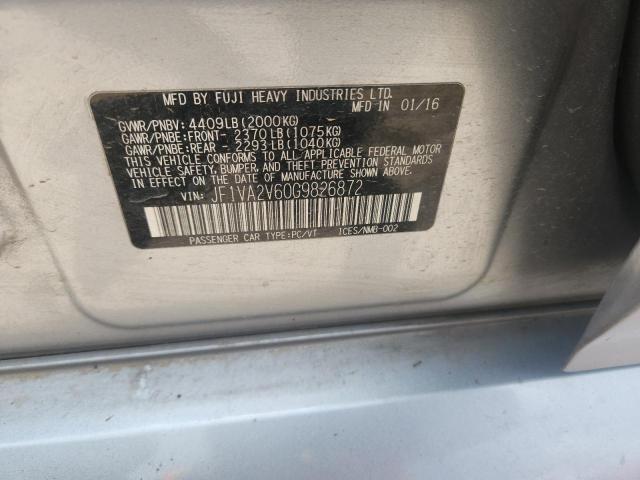 2016 SUBARU WRX STI - JF1VA2V60G9826872