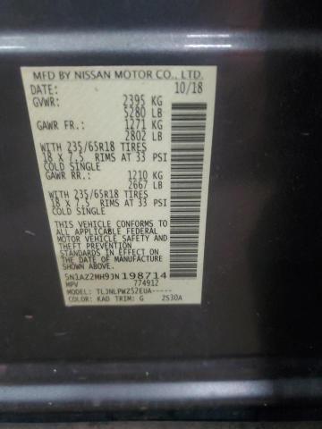 2018 NISSAN MURANO S 5N1AZ2MH9JN198714