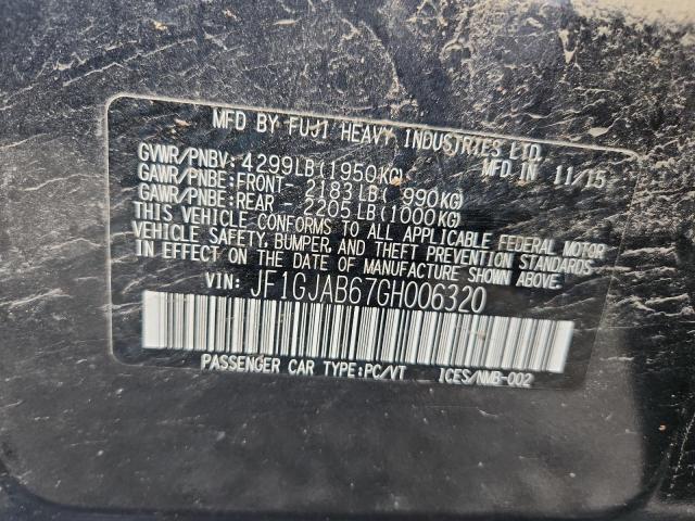 2016 SUBARU IMPREZA PR JF1GJAB67GH006320