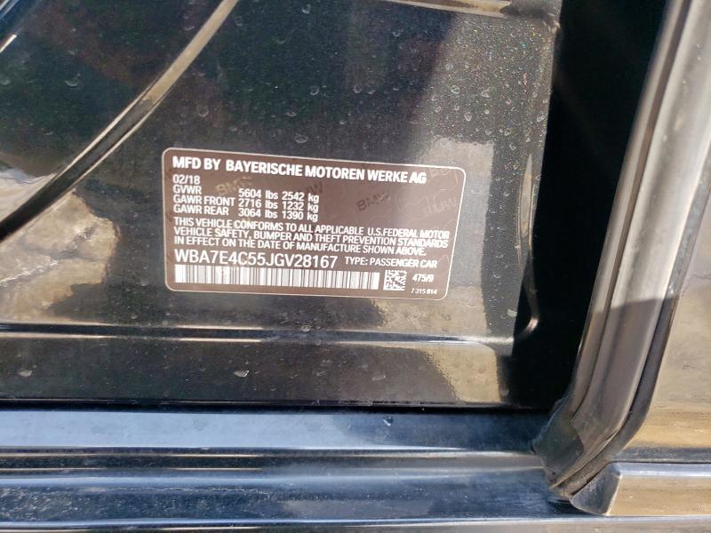 2018 BMW 740 XI - WBA7E4C55JGV28167