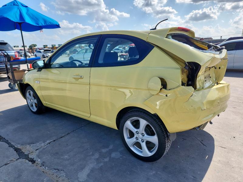 HYUNDAI ACCENT SE 2009 yellow  gas KMHCN36C89U125394 photo #3