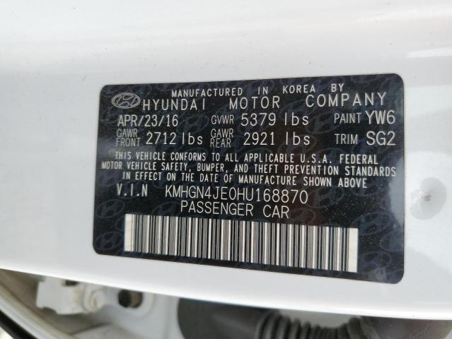 2017 GENESIS G80 BASE KMHGN4JE0HU168870
