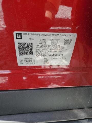 2020 CHEVROLET BLAZER RS 3GNKBERS3LS665144