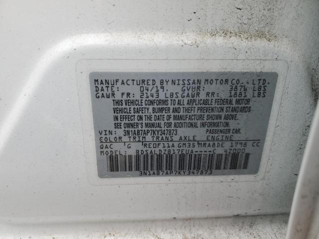 2019 NISSAN SENTRA - 3N1AB7AP7KY347873