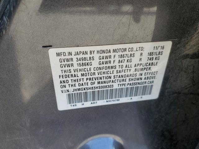 2017 HONDA FIT EX JHMGK5H83HS008303