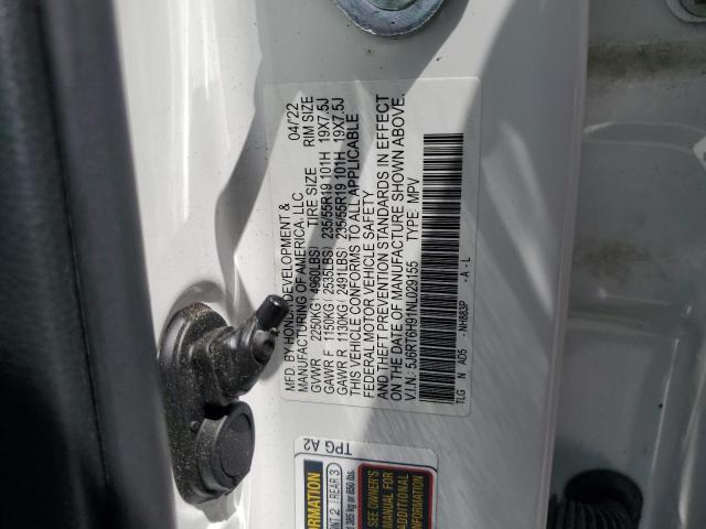 2022 HONDA CR-V TOURI 5J6RT6H91NL029155