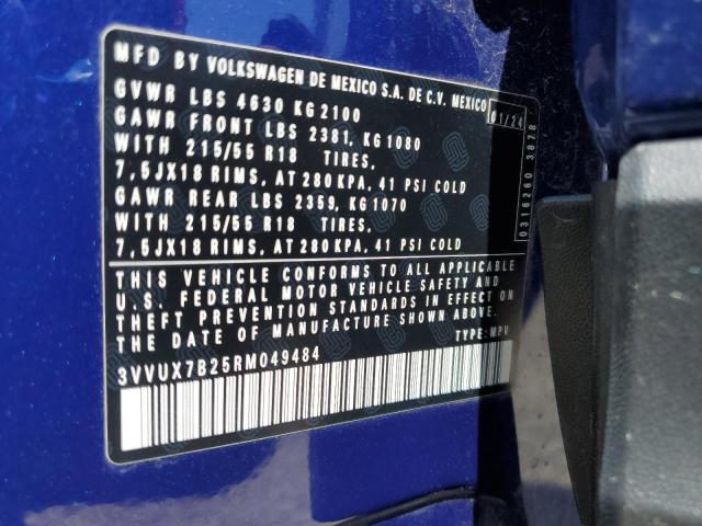 2024 VOLKSWAGEN TAOS SE 3VVUX7B25RM049484