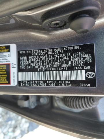 2017 TOYOTA CAMRY LE 4T1BF1FK1HU312446