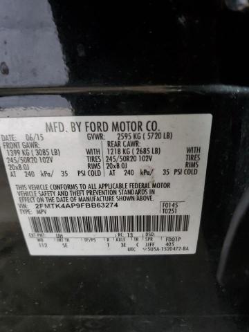 2015 FORD EDGE SPORT - 2FMTK4AP9FBB63274