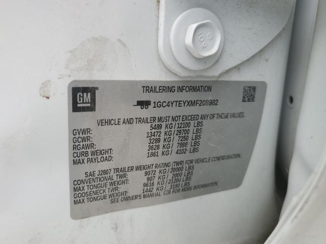 2021 CHEVROLET SILVERADO - 1GC4YTEYXMF208982