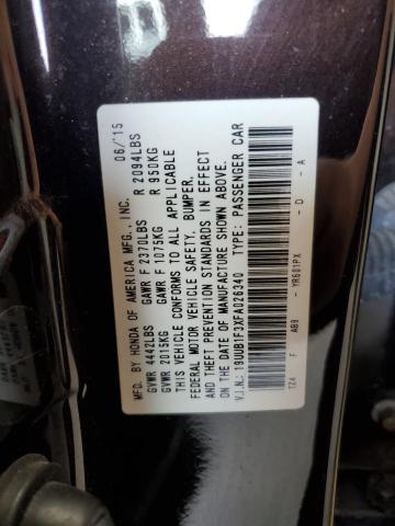 2015 ACURA TLX 19UUB1F3XFA026340