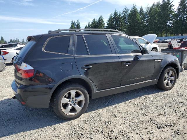 BMW X3 3.0SI 2007 black  gas WBXPC93407WF09382 photo #4