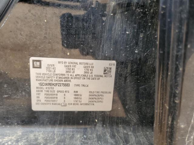 2015 CHEVROLET SILVERADO - 1GCVKREH2FZ275683
