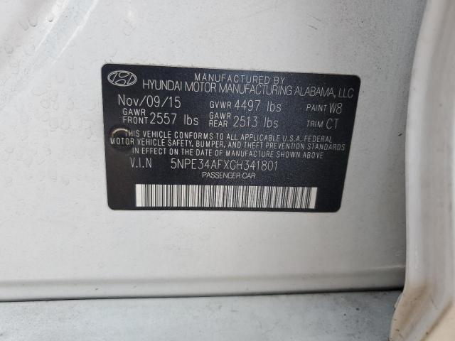 2016 HYUNDAI SONATA SPO 5NPE34AFXGH341801
