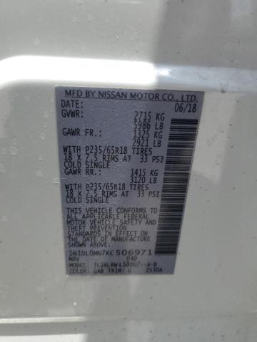 2019 INFINITI QX60 LUXE 5N1DL0MN7KC506971
