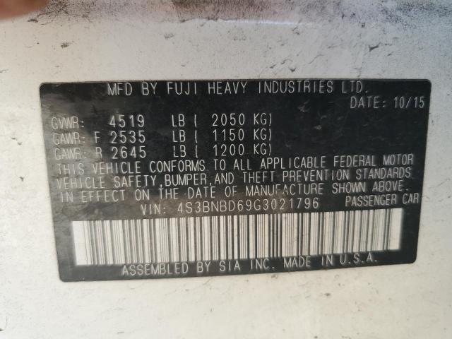 2016 SUBARU LEGACY 2.5 - 4S3BNBD69G3021796