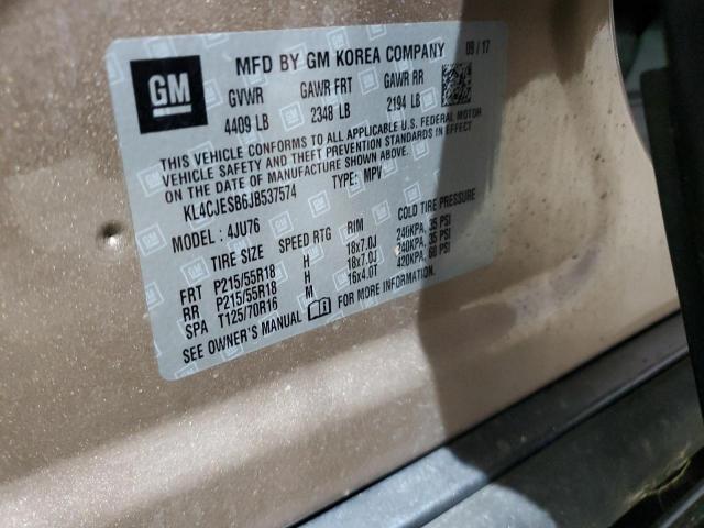2018 BUICK ENCORE PRE - KL4CJESB6JB537574