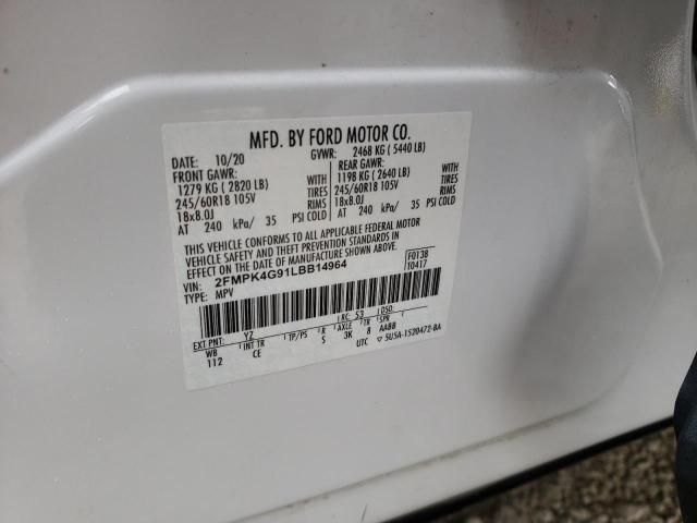 2020 FORD EDGE SE - 2FMPK4G91LBB14964