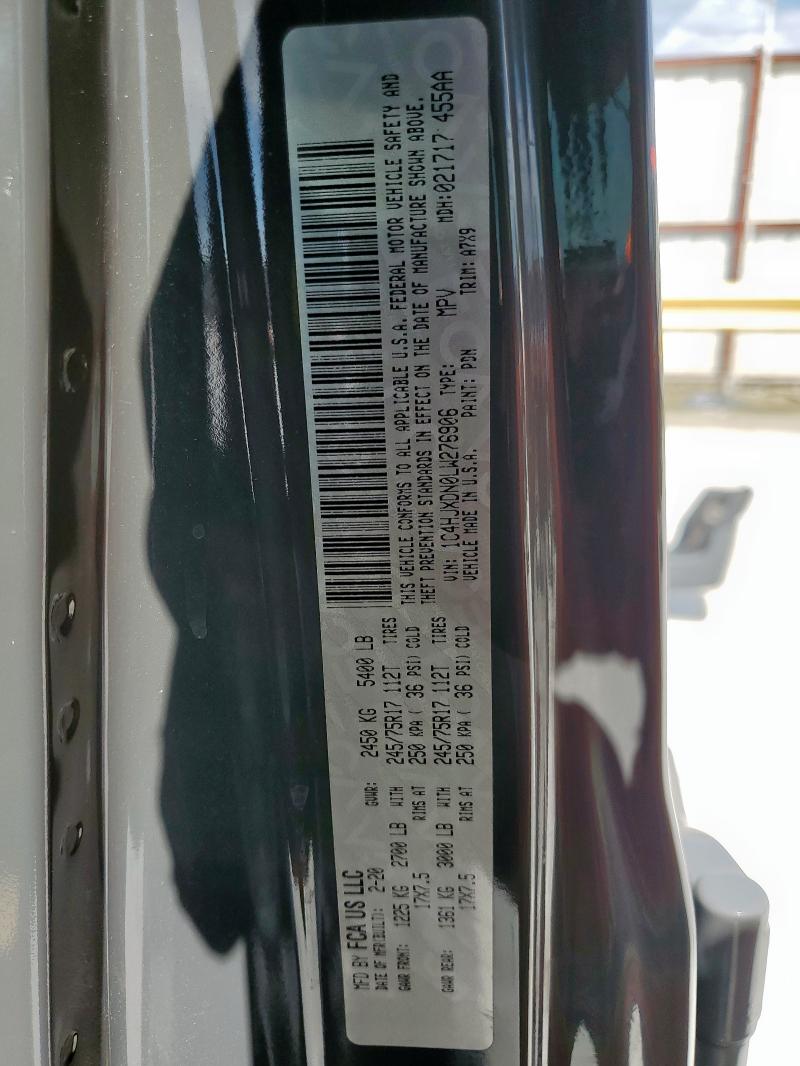 2020 JEEP WRANGLER U - 1C4HJXDN0LW276906