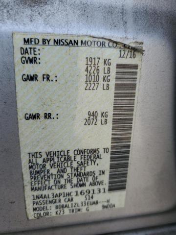 2017 NISSAN ALTIMA 2.5 - 1N4AL3AP1HC169131