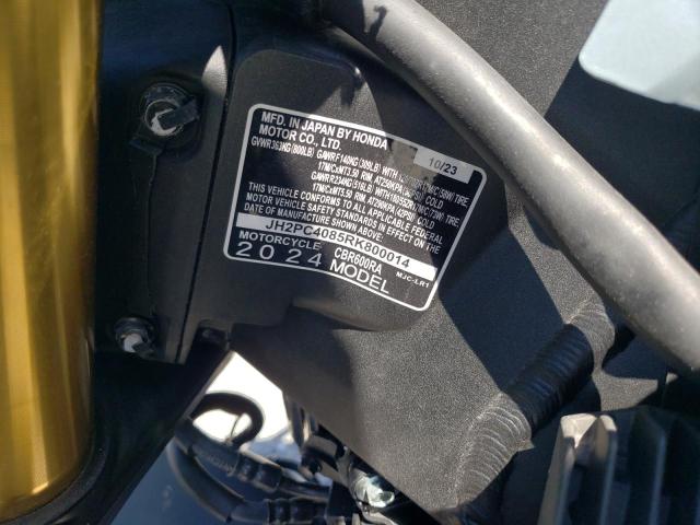 2024 HONDA CBR600 RA JH2PC4085RK800014